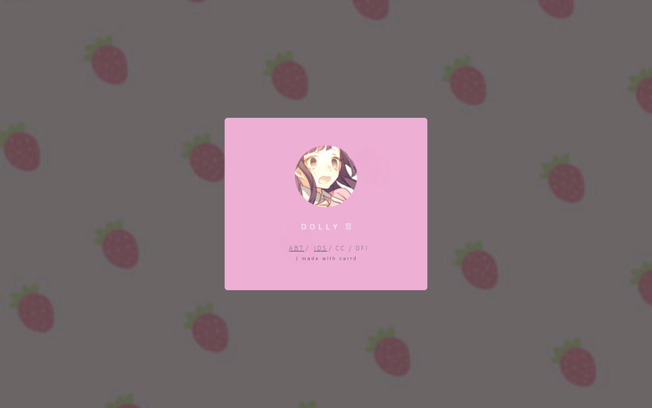 Carrd profile picture for @dolly
